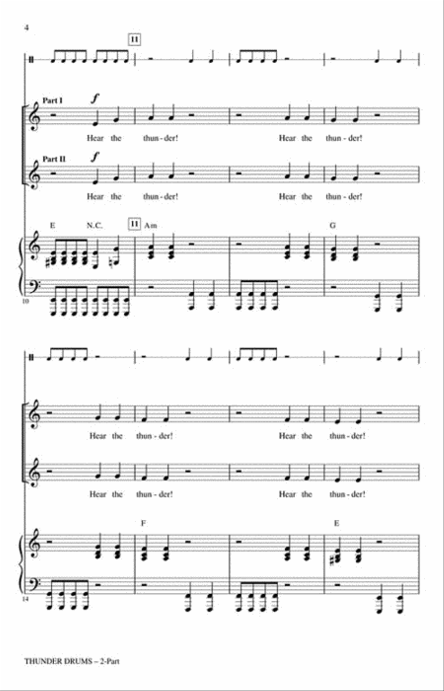 Thunder Drums 2-Part scores gallery preview page 3