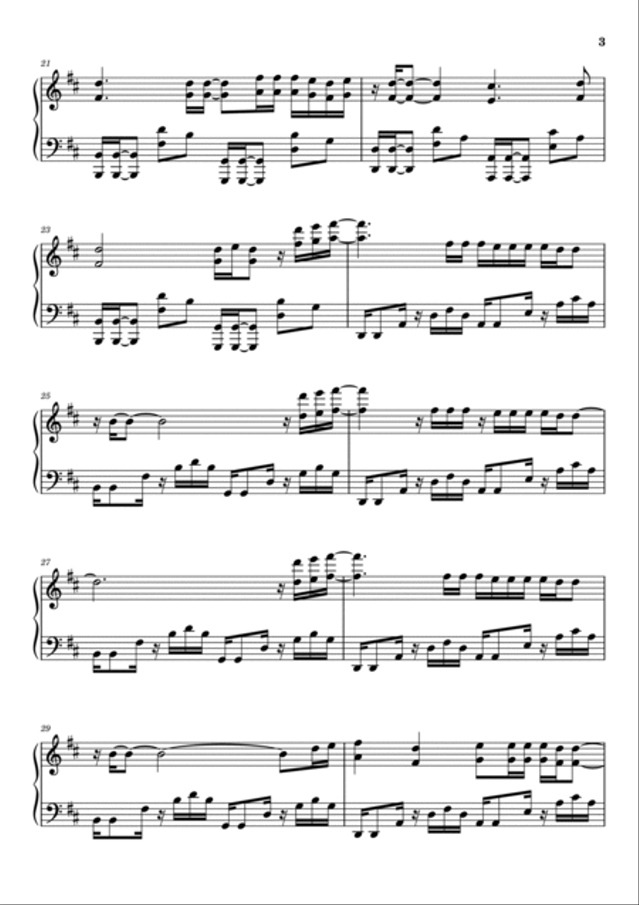Dusty Piano Solo scores gallery preview page 3