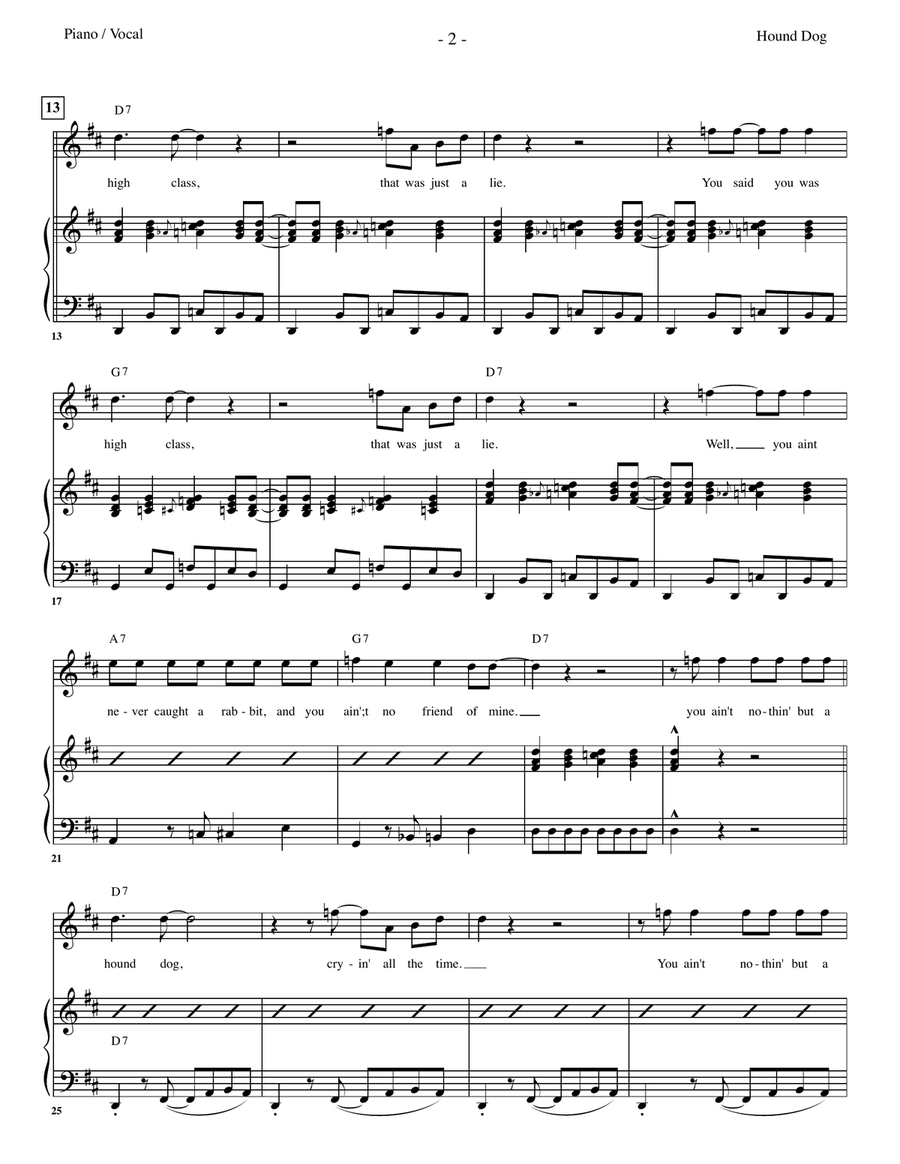 Hound Dog Hound Dog Large Ensemble scores gallery preview page 2