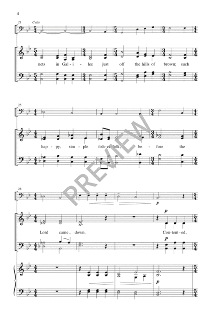 The Peace of God The Peace of God 4-Part scores gallery preview page 4