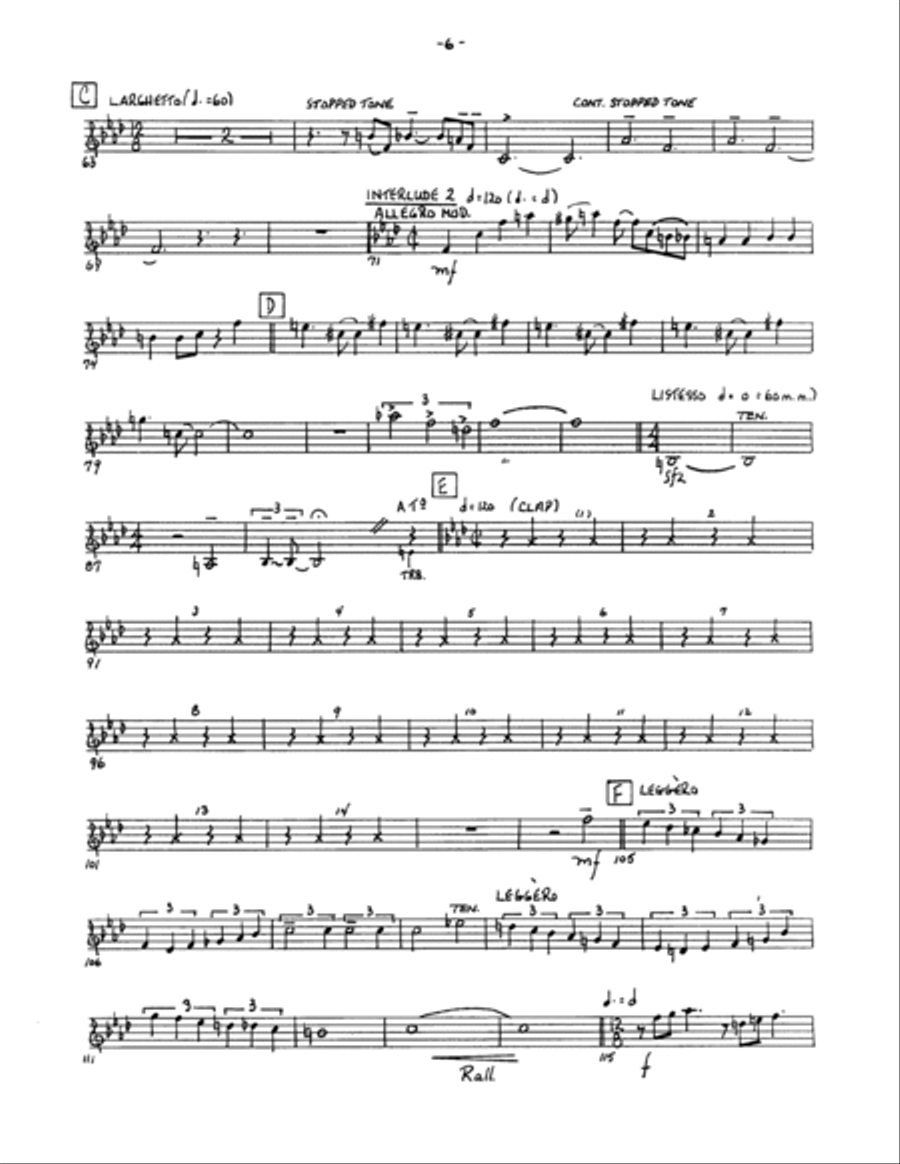 Porgy and Bess Suite - Horn in F Brass Ensemble scores gallery preview page 6