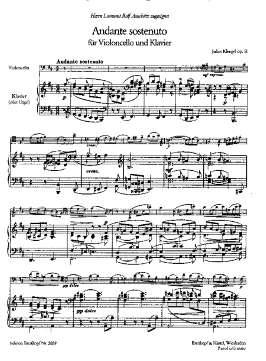 Andante sostenuto Op. 51 Andante sostenuto Op. 51 Piano Accompaniment scores gallery preview page 2