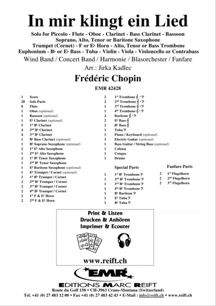 In mir klingt ein Lied Concert Band scores gallery preview page 2
