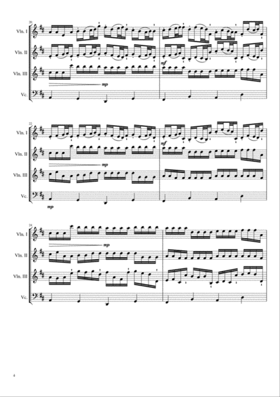 Canon in D Retrograde Version (Score+Parts) Small Ensemble scores gallery preview page 4