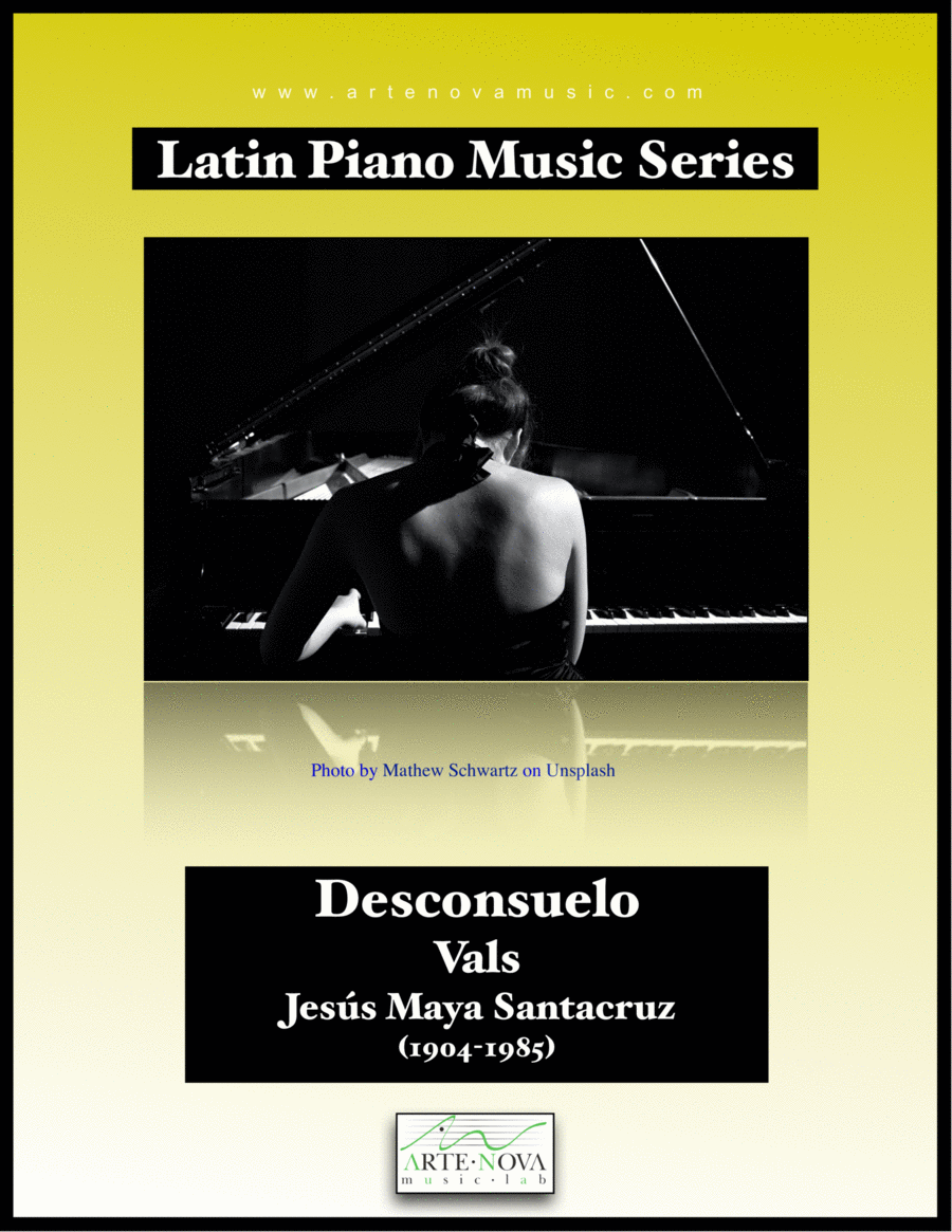 Desconsuelo - Vals for Piano. Piano Solo scores gallery preview page 1