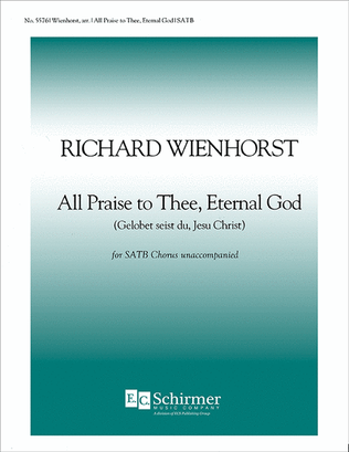 Book cover for All Praise to Thee, Eternal God