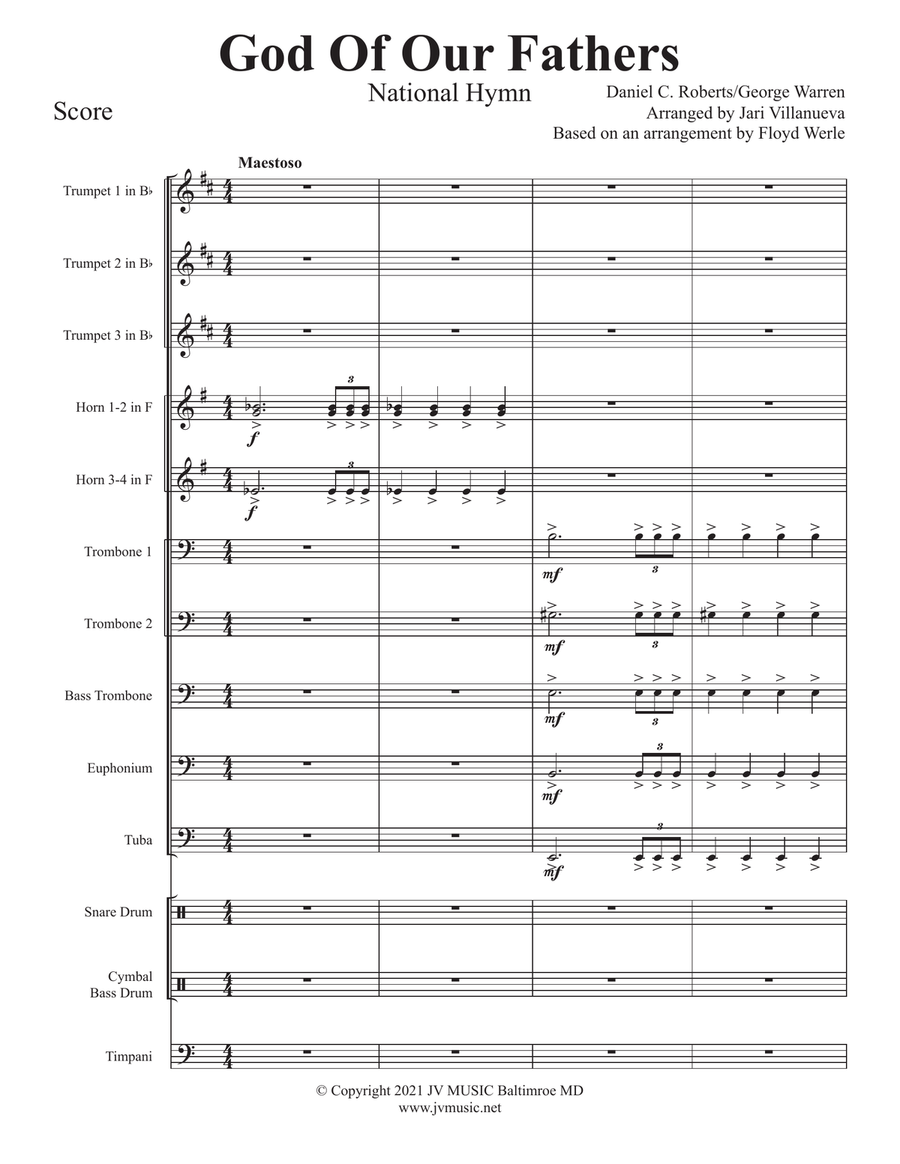 God Of Our Fathers for Brass Ensemble God Of Our Fathers for Brass Ensemble Brass Ensemble scores gallery preview page 3