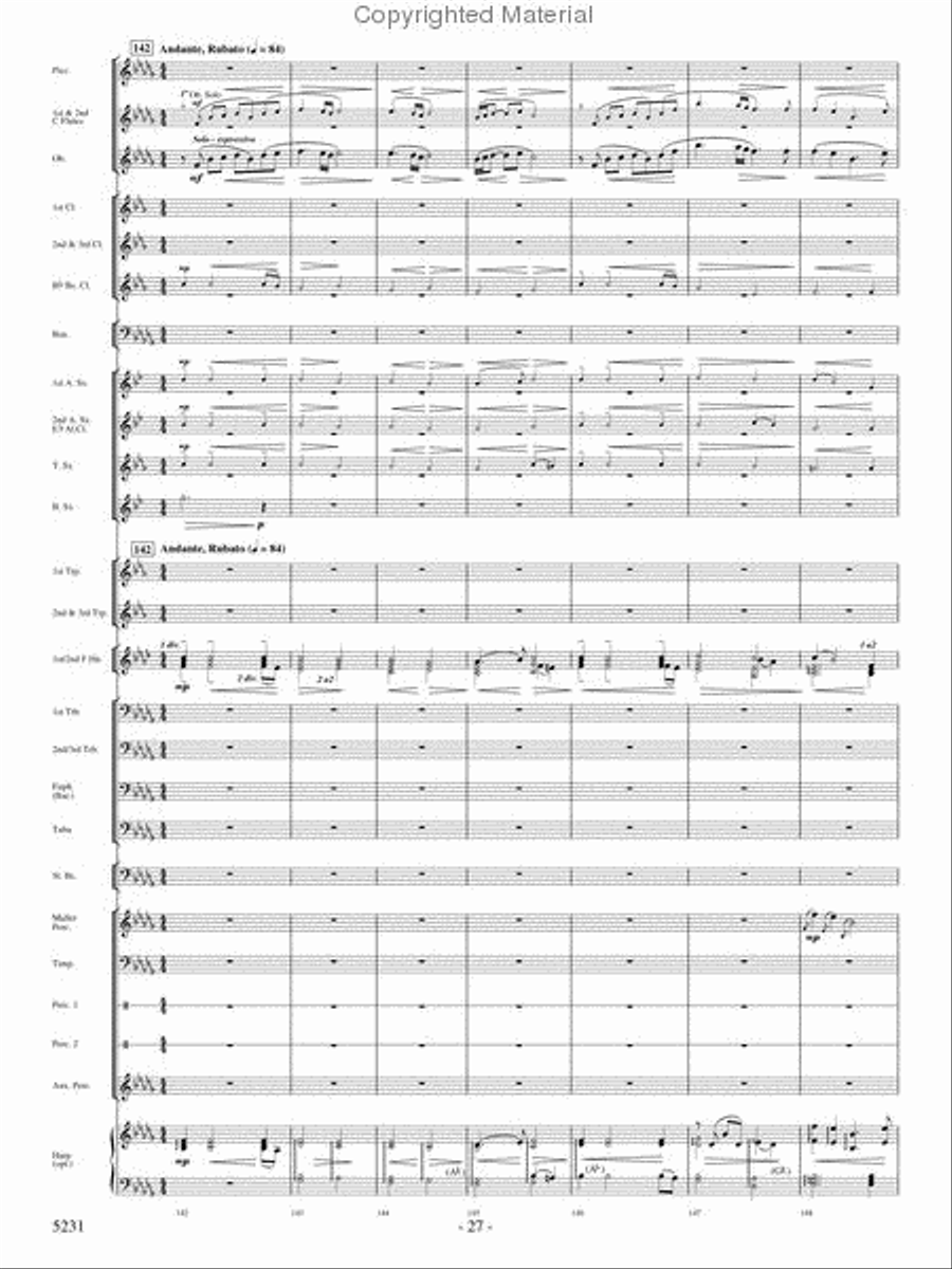 Pilatus: Mountain of Dragons Concert Band scores gallery preview page 25
