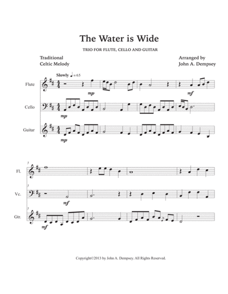 The Water is Wide (Trio for Flute, Cello and Guitar) image number null