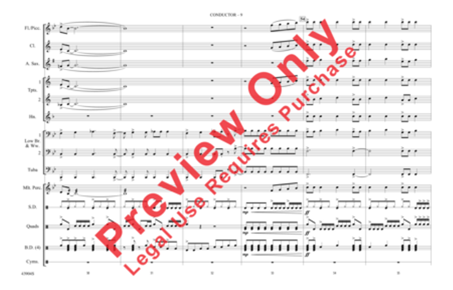 Rock and Roll Marching Band scores gallery preview page 10