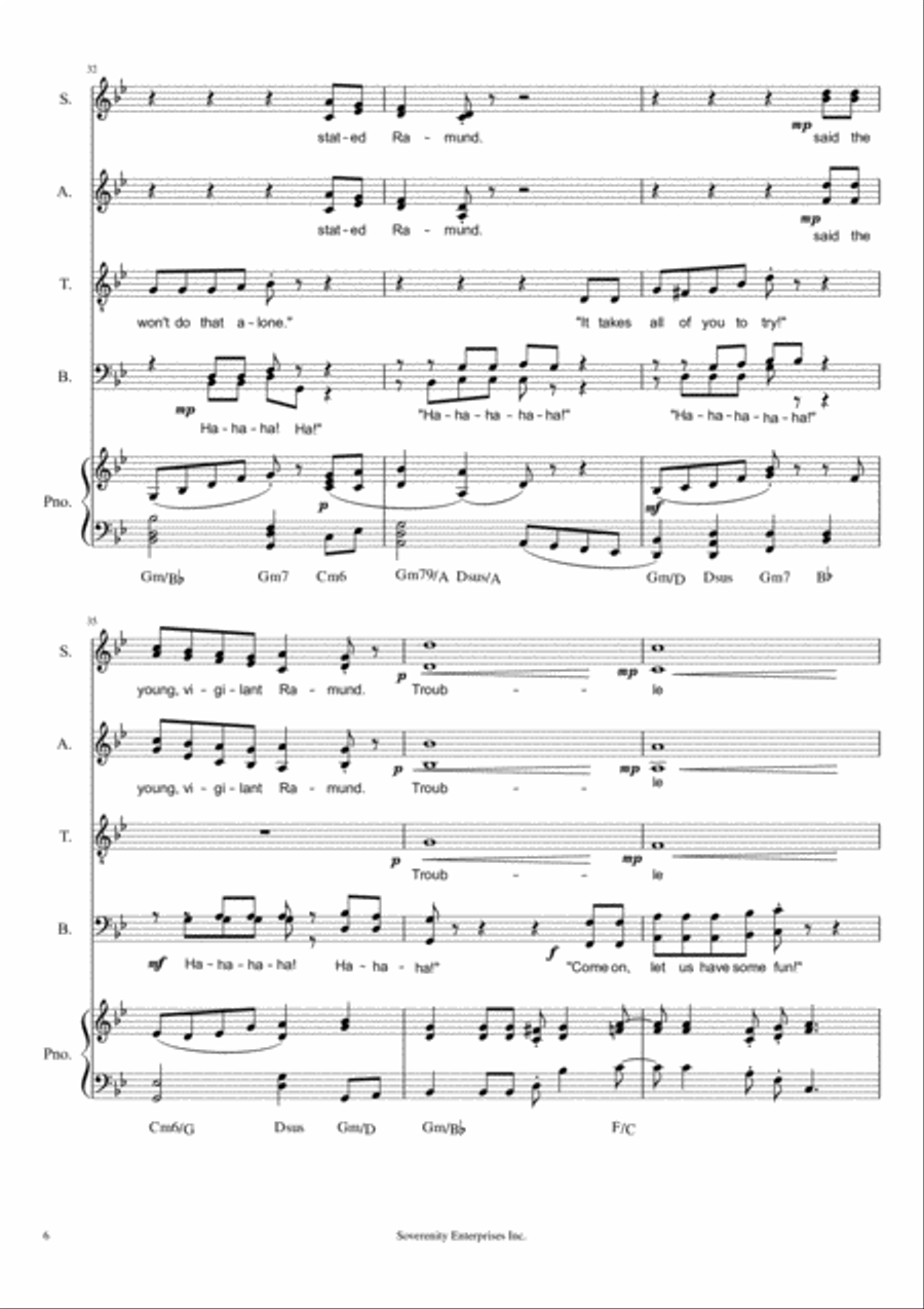 The Legend of Ramund 4-Part scores gallery preview page 6