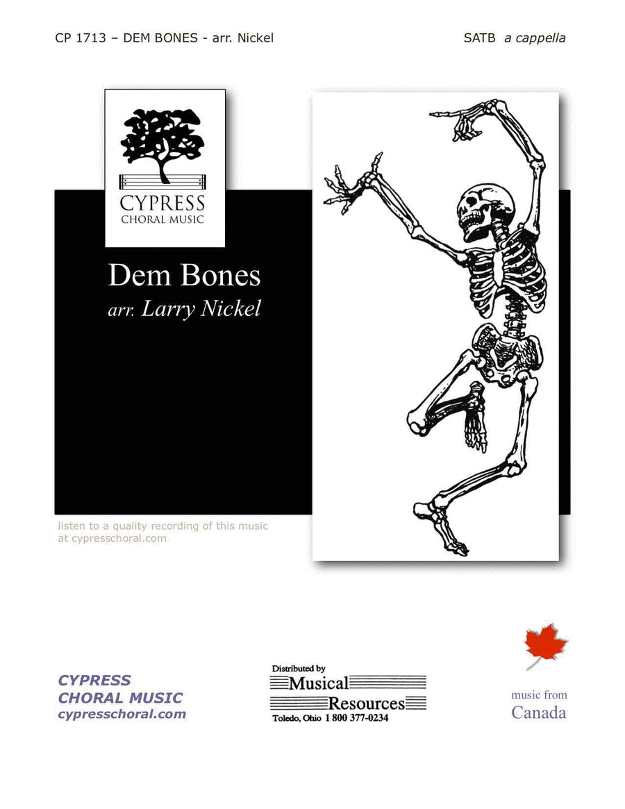 Dem Bones Dem Bones 4-Part scores gallery preview page 1