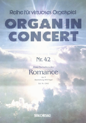 Book cover for Romanze Fur Elektronische Orgel Op. 5
