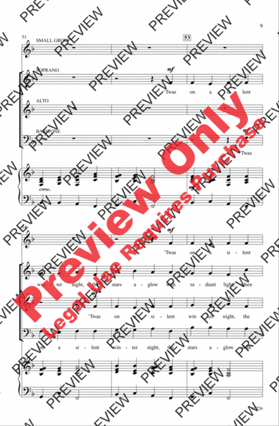 Winter Canon 3-Part scores gallery preview page 9