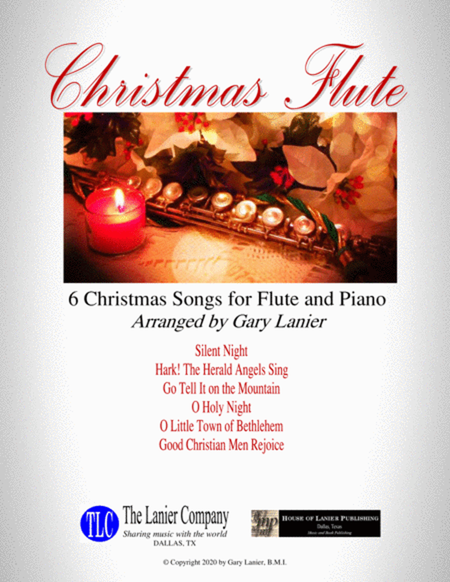 CHRISTMAS FLUTE (6 Christmas songs for Flute & Piano with Score/Parts) image number null