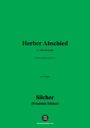 Silcher-Herber Abschied,for Voice(ad lib.) and Piano