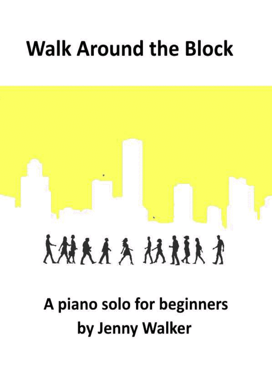 Walk Around the Block - piano (Beginners) Easy Piano scores gallery preview page 1
