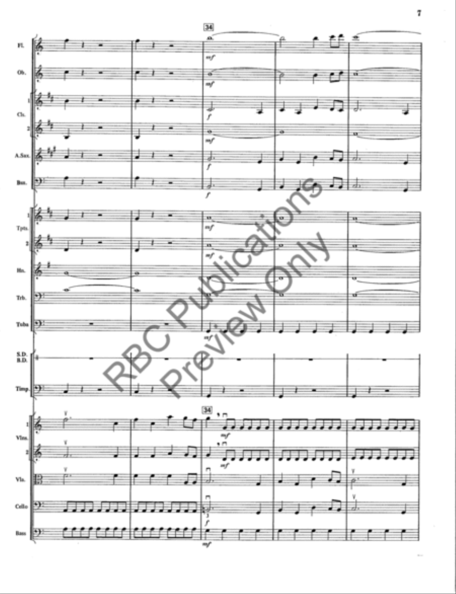 Finale From Symphony #5 (Score) Full Orchestra scores gallery preview page 10