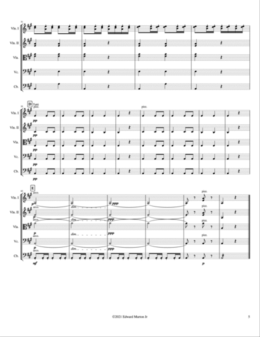 Capriccio Espagnol String Orchestra scores gallery preview page 5