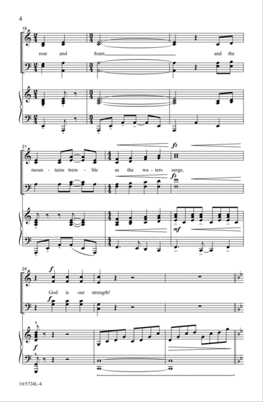 Psalm 46 Psalm 46 4-Part scores gallery preview page 4