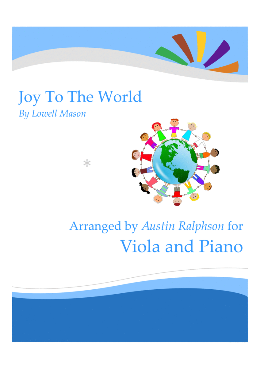 Joy To The World for viola solo - with FREE BACKING TRACK and piano accompaniment to play along with image number null