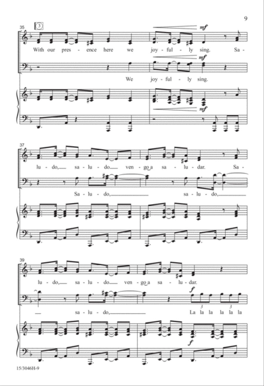 Saludo, Saludo 4-Part scores gallery preview page 9