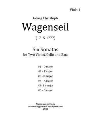 Wagenseil Quartet #3 for 2 Violas, Cello and Bass