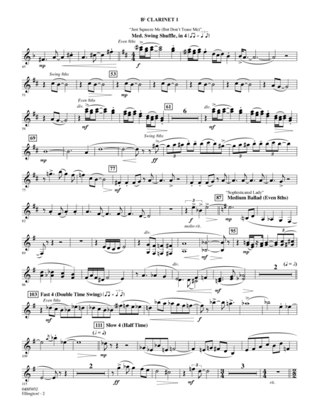Ellington! (arr. Stephen Bulla) - Bb Clarinet 1