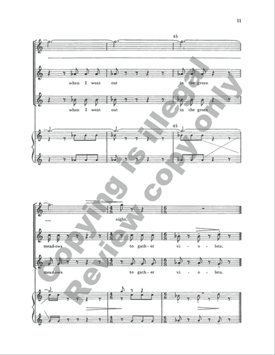 Reflections Japanese SSA scores gallery preview page 13