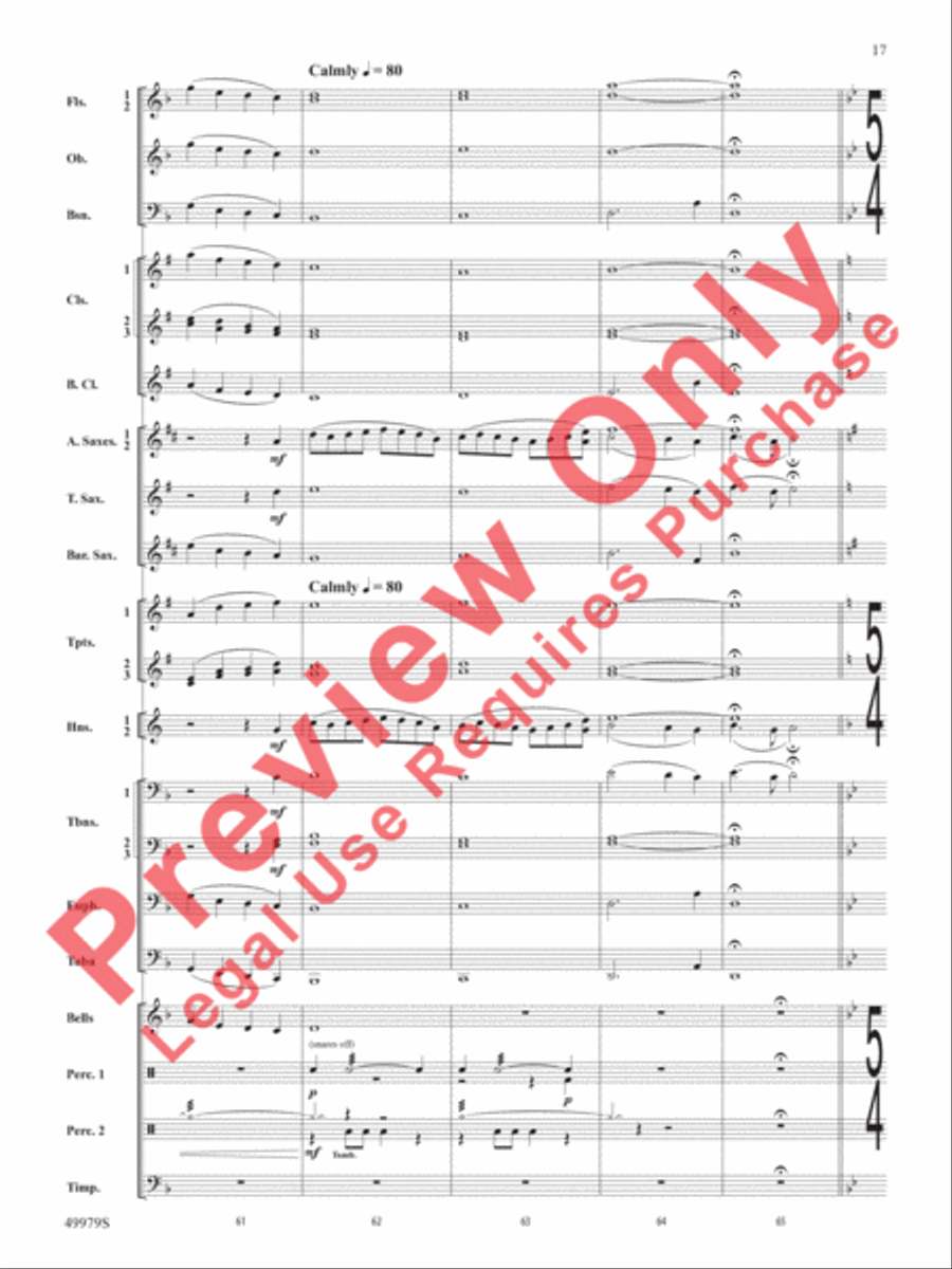 Christmas Is Here! Concert Band scores gallery preview page 18