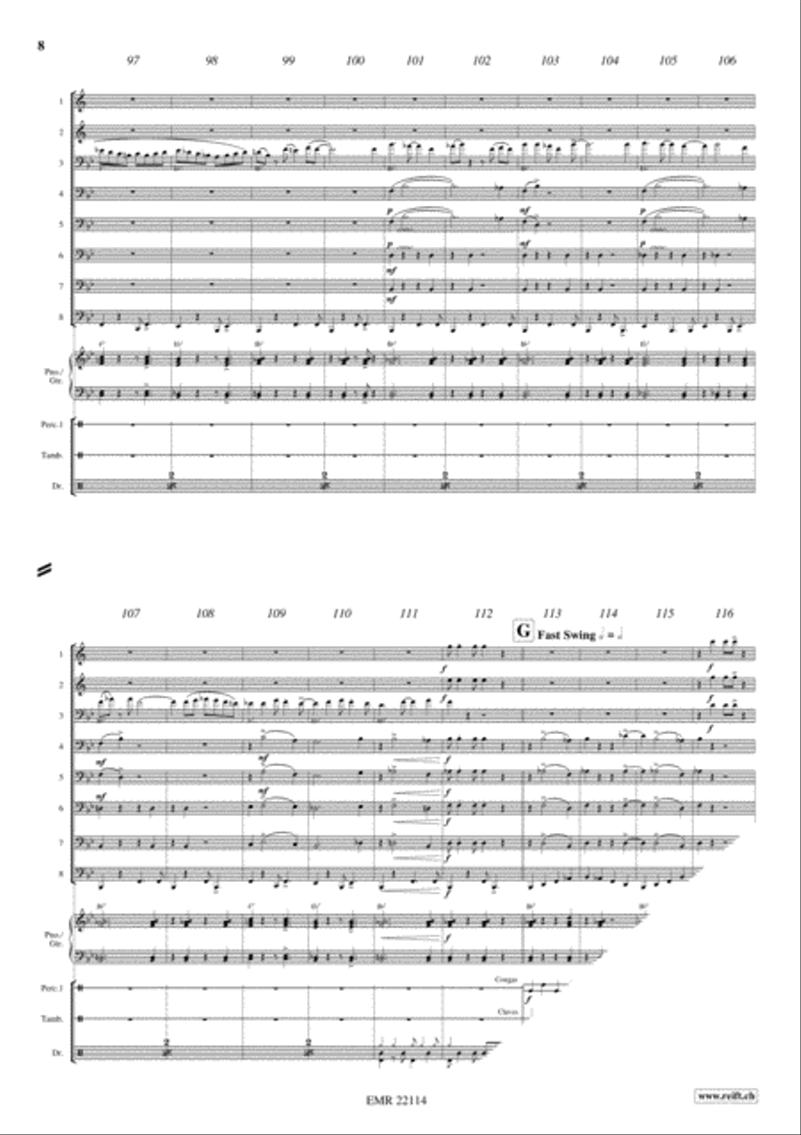 Bahia Blues Brass Ensemble scores gallery preview page 8
