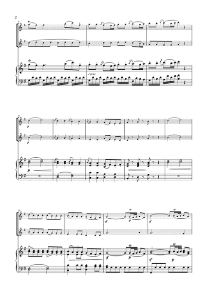 Eine Kleine Nachtmusik for 2 Oboes and Piano image number null