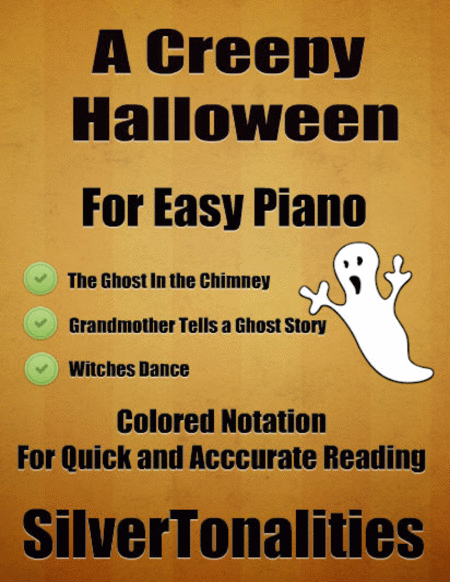 A Creepy Halloween Kullak Solos for Easy Piano with Colored Notes