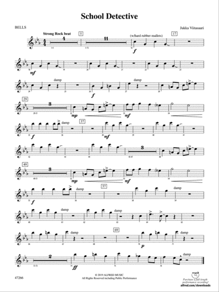 School Detective: Bells Concert Band scores gallery preview page 1