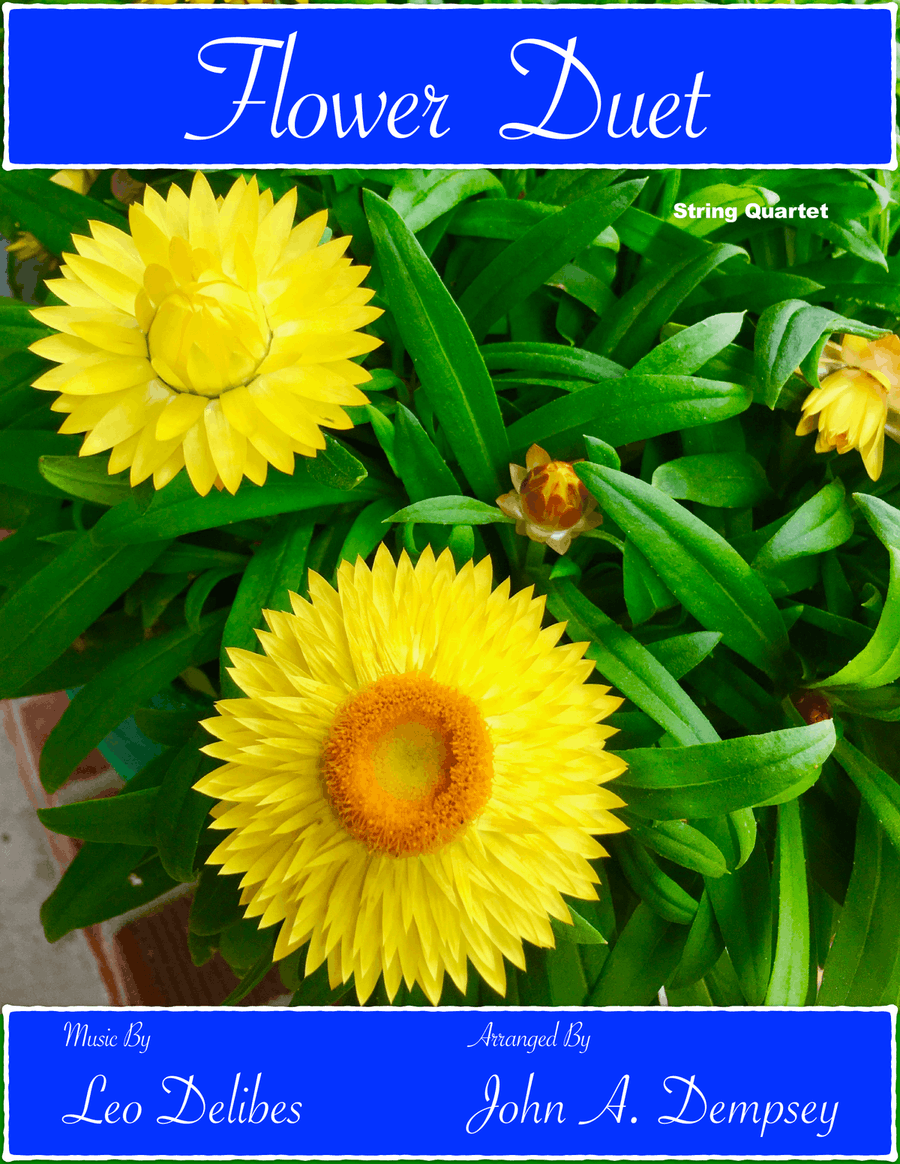 Flower Duet (String Quartet for Three Violins and Cello) String Quartet scores gallery preview page 1