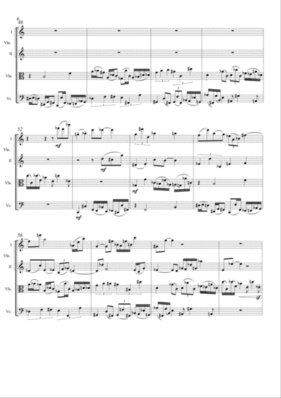 Six images for String Quartet String Quartet scores gallery preview page 6