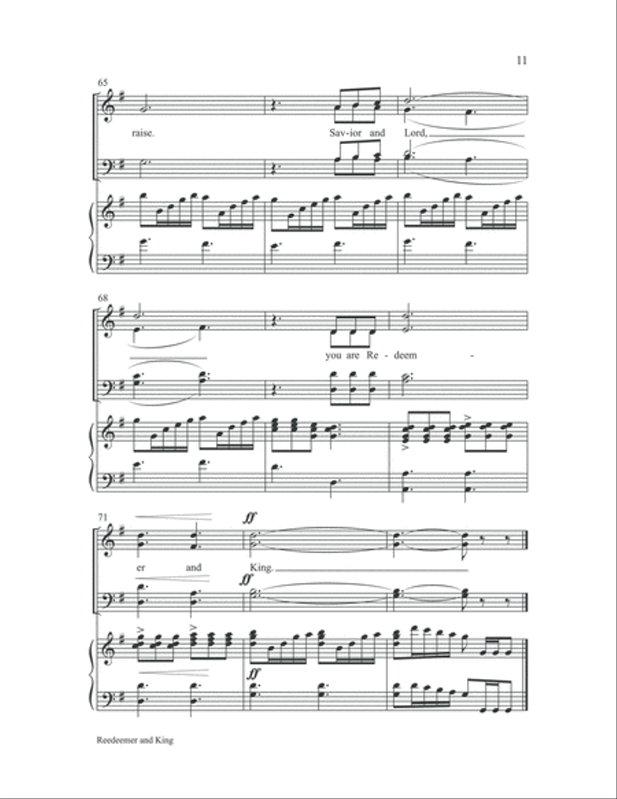 Redeemer and King Redeemer and King Choir scores gallery preview page 10