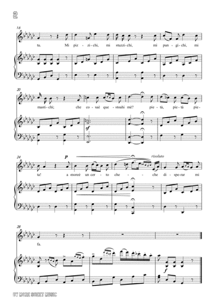 Paisiello-Nel cor più non mi sento in G flat Major,for Voice and Piano image number null