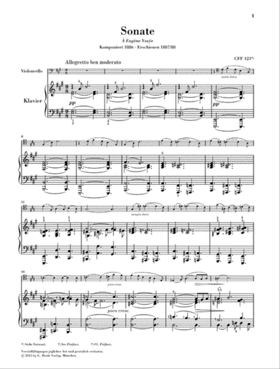Violin Sonata A Major Violin scores gallery preview page 2
