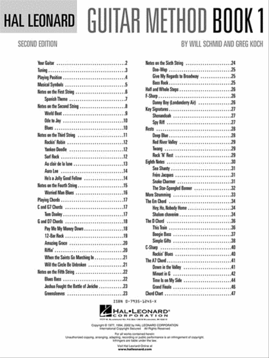Hal Leonard Guitar Method Book 1 Guitar scores gallery preview page 2