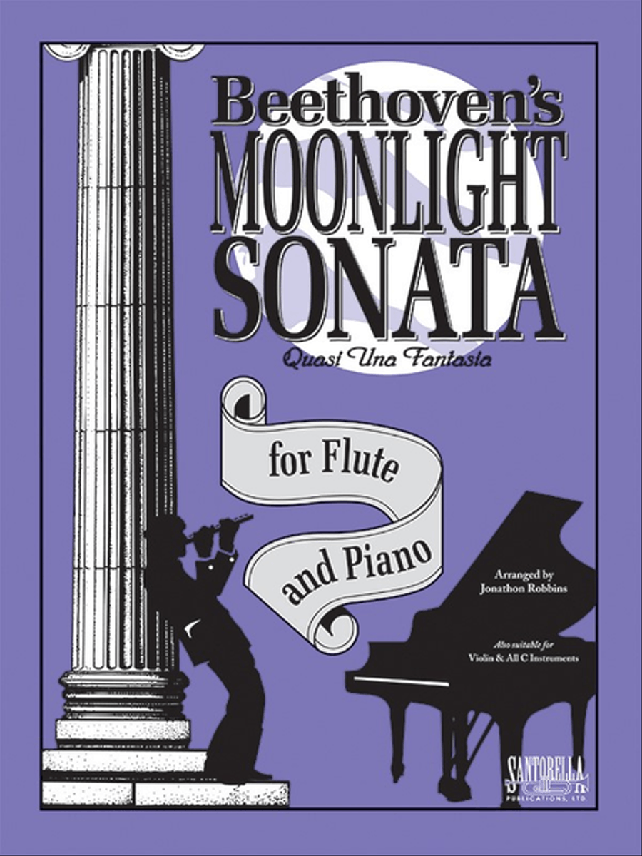 Moonlight Sonata for Flute and Piano Flute Solo scores gallery preview page 1