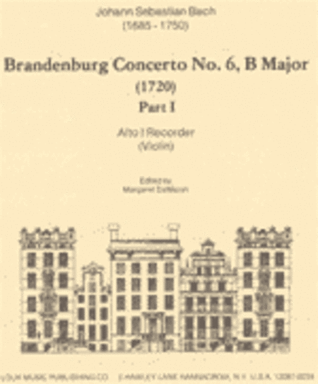 Brandenburg Concerto No. 6 in B Major Part I (Alto 1 recorder, violin)