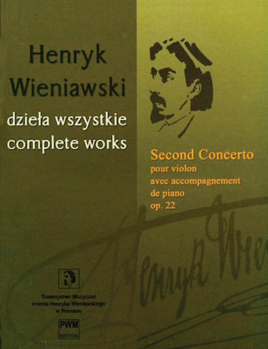 Second Concerto Op. 22 Violin Solo scores gallery preview page 1