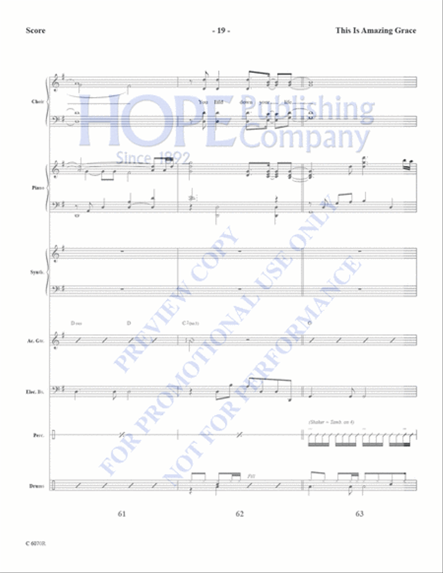 This is Amazing Grace This is Amazing Grace Choir scores gallery preview page 21