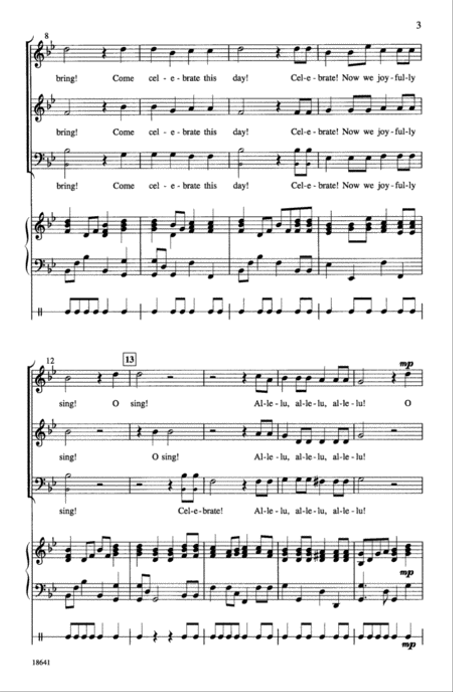 Come Celebrate This Day Choir scores gallery preview page 2