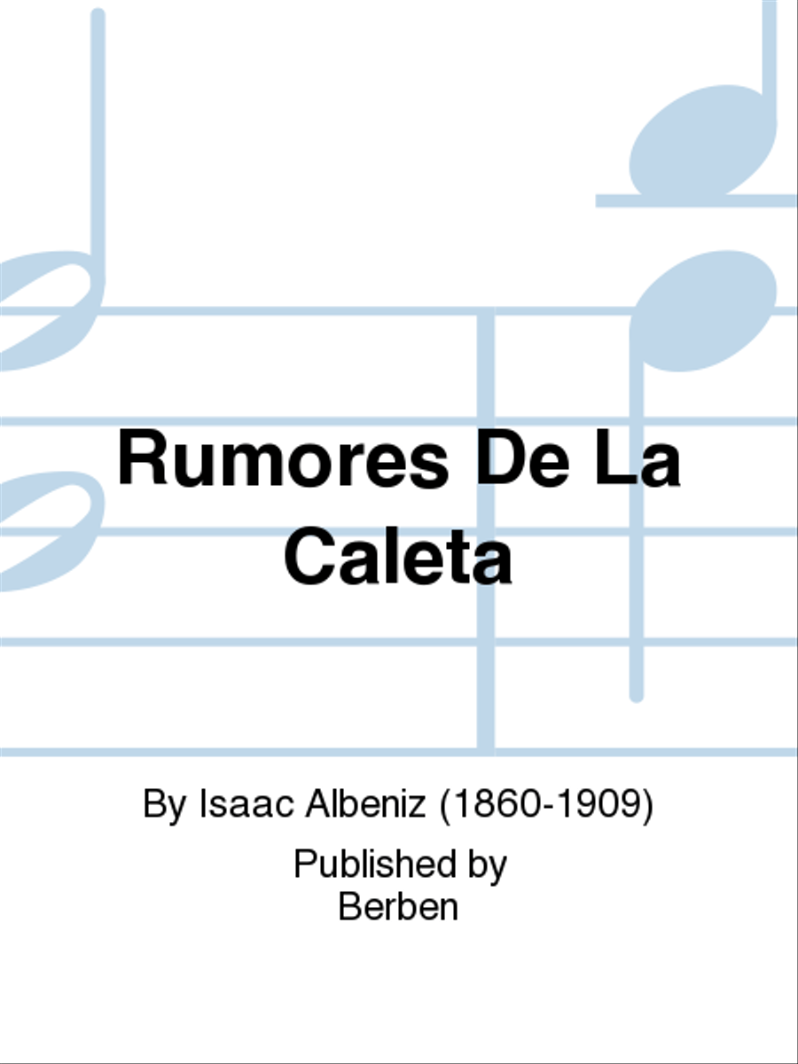 Rumores De La Caleta Piano Solo scores gallery preview page 1