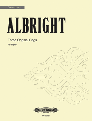 Book cover for 3 Original Rags for Piano
