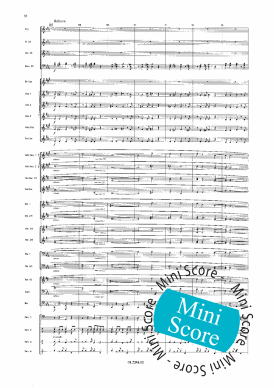Os Passaros Do Brasil Concert Band scores gallery preview page 66