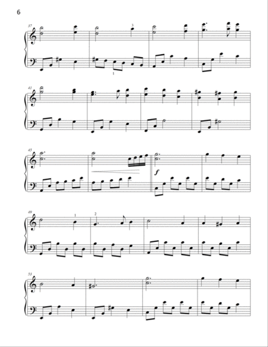 A Peaceful Christmas - 8 Lyrical Arrangements for Intermediate and Late Intermediate Pianists Piano Solo scores gallery preview page 6