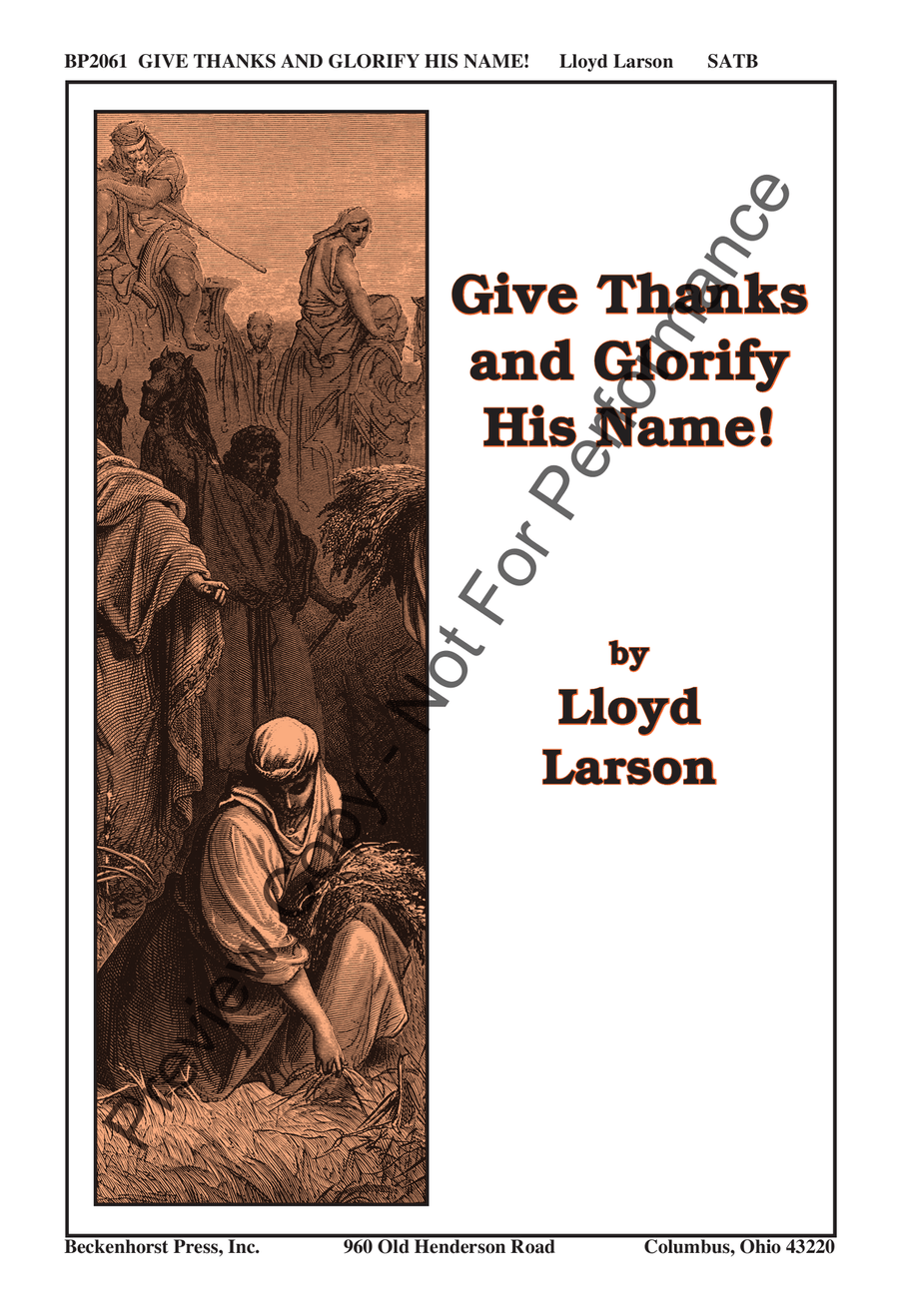 Give Thanks and Glorify His Name! 4-Part scores gallery preview page 2